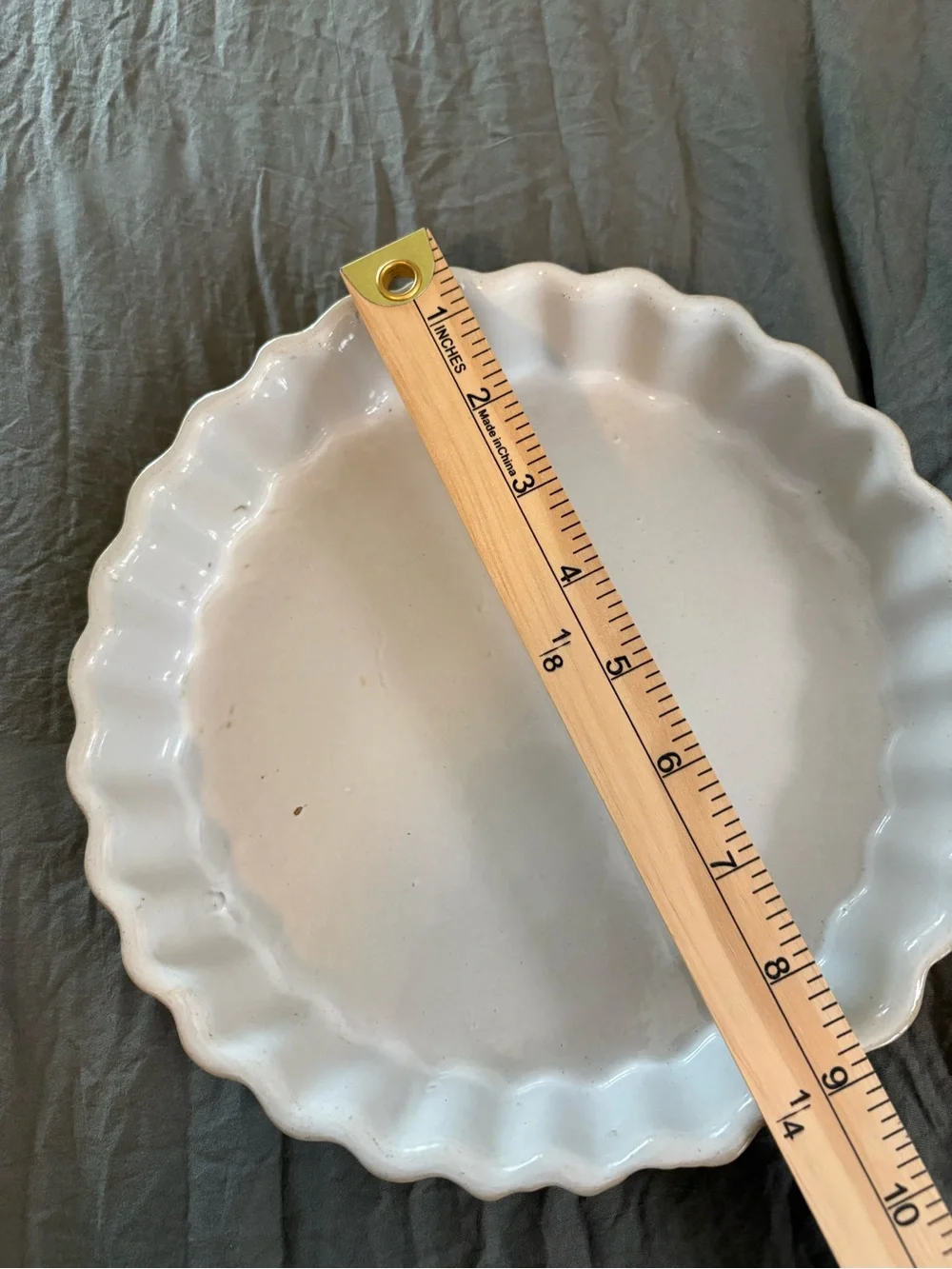 Pearson’s of Chesterfield Stoneware Fluted Pie Quiche Pan. Vintage.